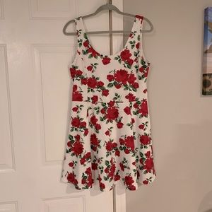 H&M DIVIDED Floral Skater Dress (14 XL)